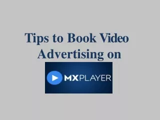 tips to bookvideo advertising on