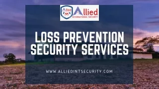 loss prevention security services