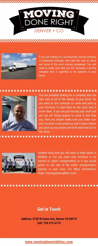 if you are looking for a professional moving