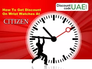 How to get discount on Wrist Watch at Citizen?