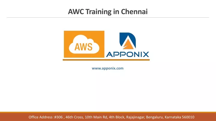 awc training in chennai