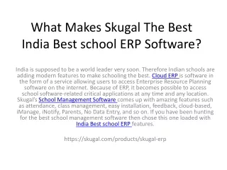 what makes skugal the best india best school erp software