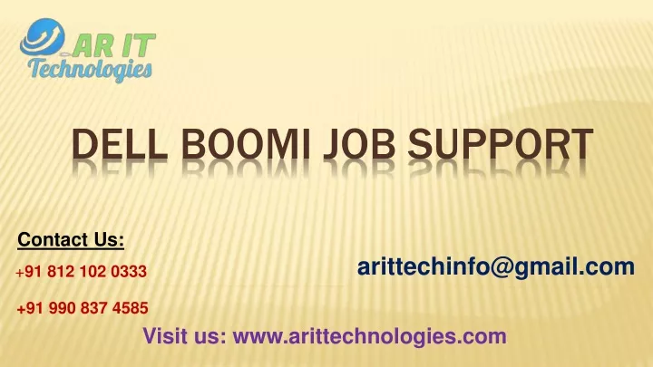 dell boomi job support