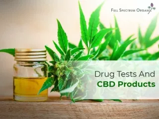 Drug Tests And CBD Products