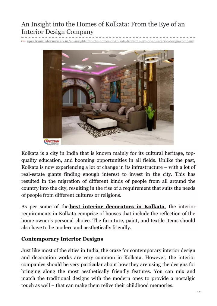 an insight into the homes of kolkata from