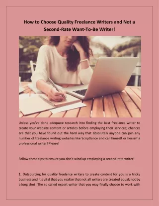 Choosing Your Freelance Writing Niche