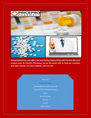 Estring Coupon Card | PricePro Pharmacy