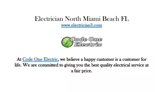 electrician north miami beach fl www electrician3 com
