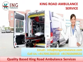 Pick Road Ambulance Service in Ranchi and Bokaro by King Ambulance