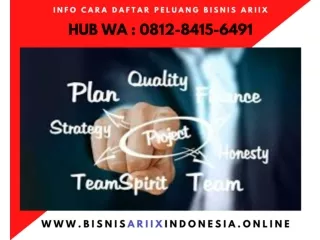 Info Cara Daftar Dan Join Bisnis Ariix WA 0812-8415-6491