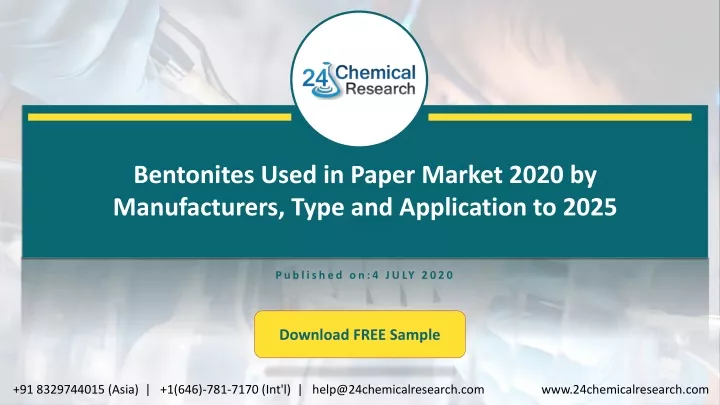 bentonites used in paper market 2020