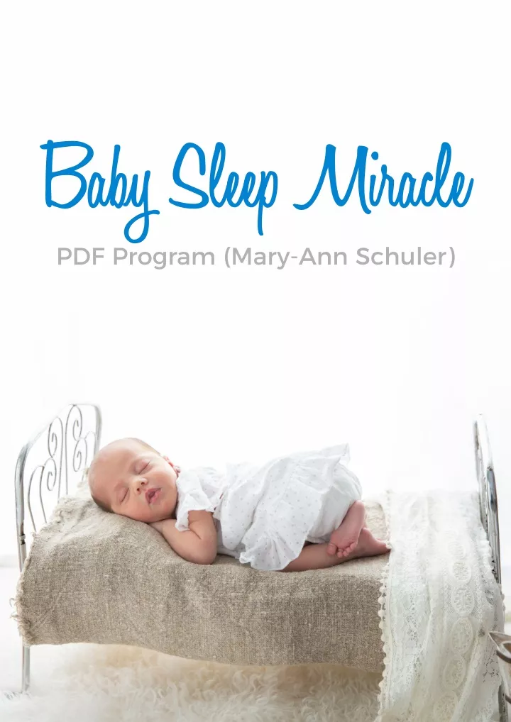 baby sleep miracle pdf program mary ann schuler