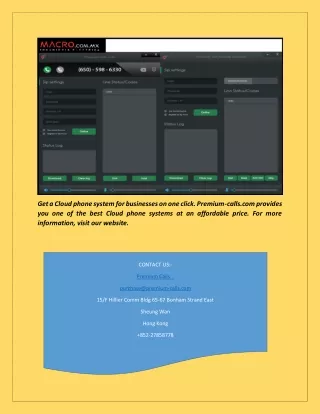 Cloud phone system for businesses | Premium-calls.com