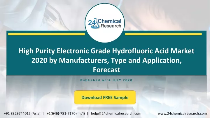 high purity electronic grade hydrofluoric acid