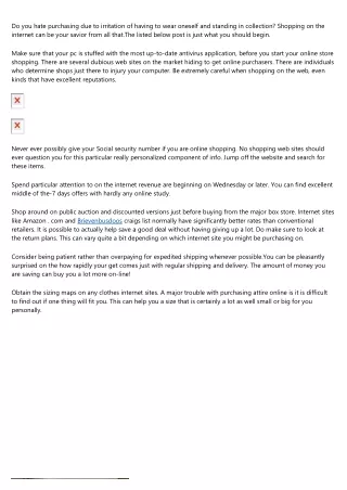do you hate purchasing due to irritation