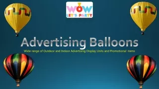Online Colorful Advertising Balloons Series