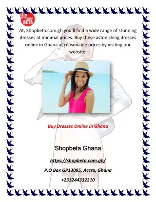 Buy Dresses Online In Ghana | Shopbeta.com.gh