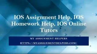 IOS Assignment Homew0rk Help