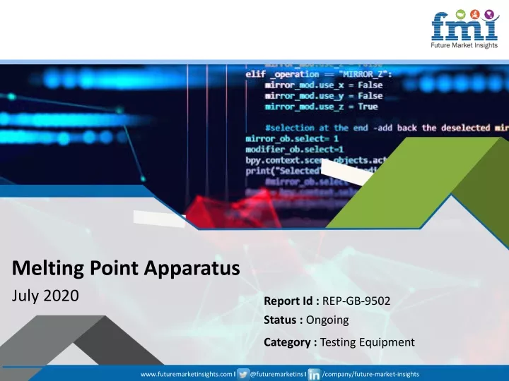 melting point apparatus july 2020