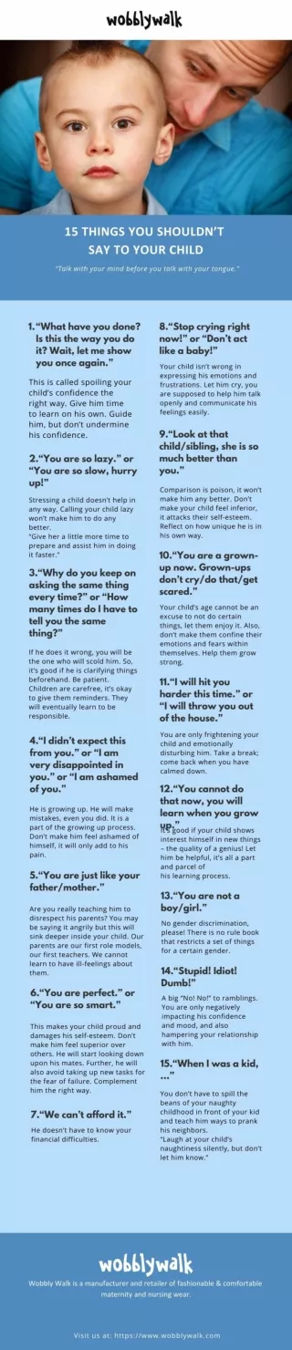 15 Things You Should Never Say to Your Child Ever