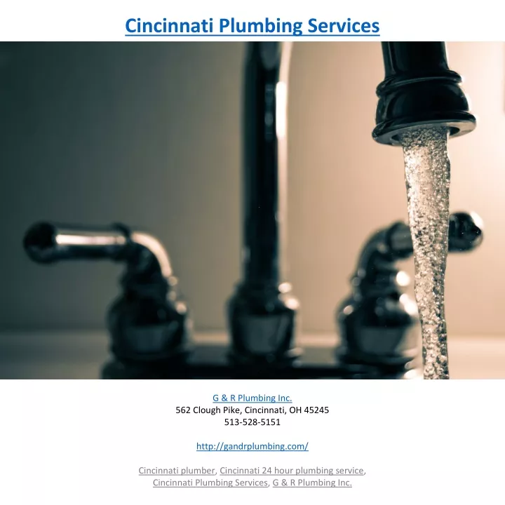 cincinnati plumbing services