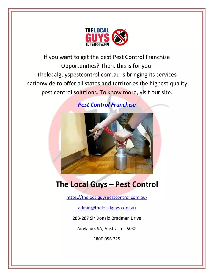 if you want to get the best pest control