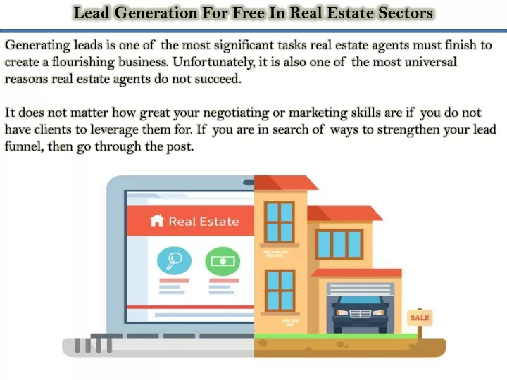 lead generation for free in real estate sectors