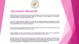 jerusalem menorah