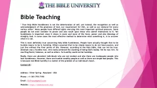 bible teaching