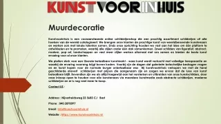 muurdecoratie