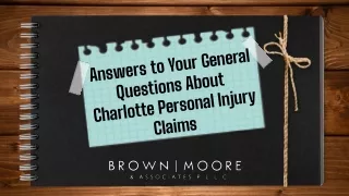 answers to your general questions about charlotte