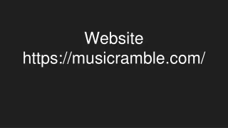 Website https://musicramble.com/