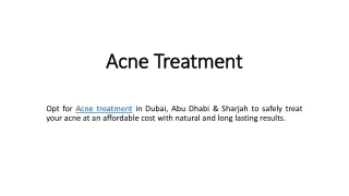 PPT - Acne Care And Treatment Services PowerPoint Presentation, free ...