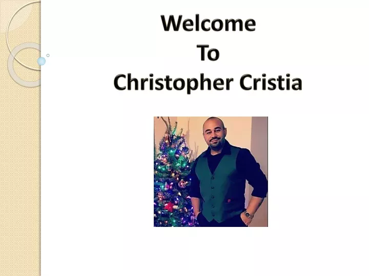 welcome to christopher cristia