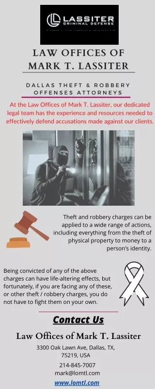 Dallas Theft & Robbery Offenses Attorneys