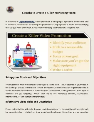 Top Video Marketing Strategies – The Magiicians