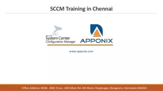 SCCM Training in Chennai, Certification Course, Request Demo Class