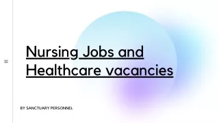 ​New Nursing Jobs Opening in UK