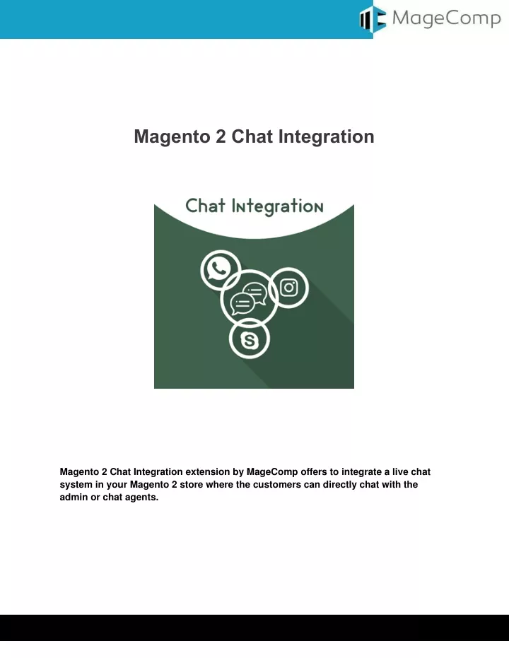 magento 2 chat integration