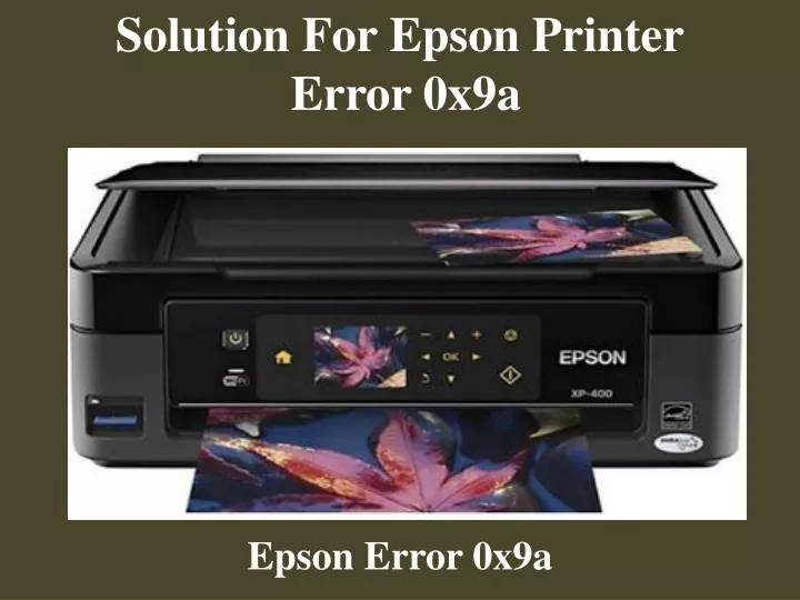 solution for epson printer error 0x9a