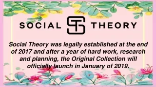 Social Theory Products - Social Theory