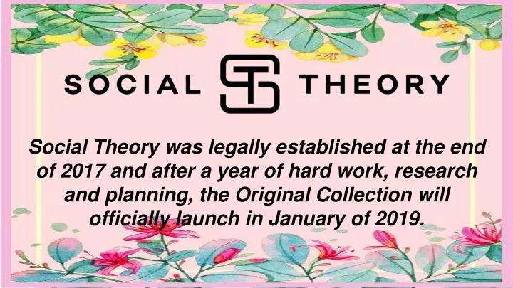 social theory was legally established