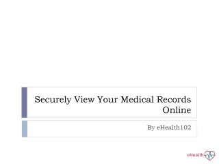 How to access your my electronic health record online
