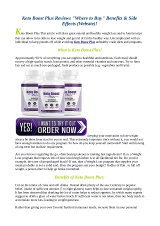 Where can i buy Keto Boost Plus Read Reviews & Scam!