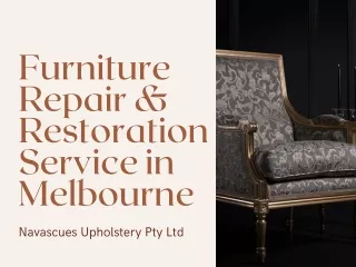 Furniture repair & restoration service in Melbourne