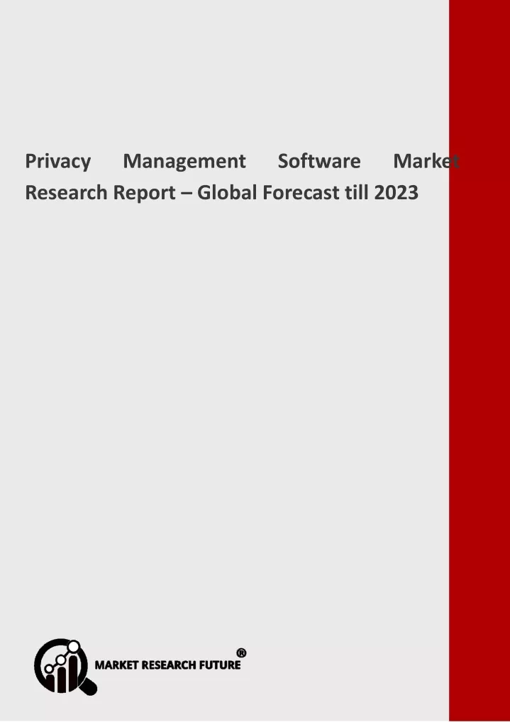 privacy management software market research