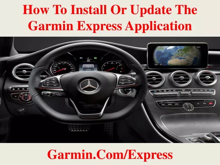 how to install or update the garmin express