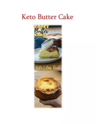 keto butter cake