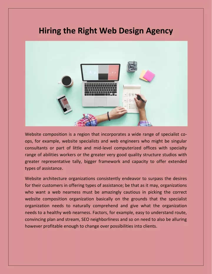 hiring the right web design agency