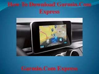 How to download Garmin.com express